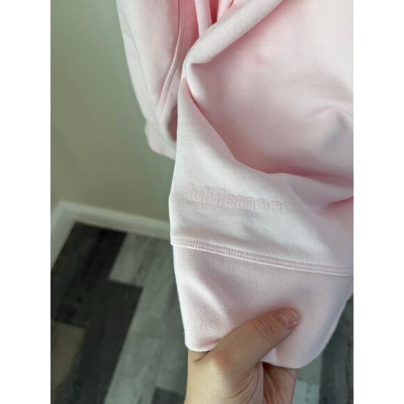 Lululemon Porcelain Pink Perfectly Oversized Crew Size Large - Picture 5 of 9